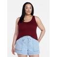 thumbnail image 2 of Time and Tru Women's Ribbed Tank Top, Sizes XS-XXXL, 2 of 6