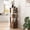 antique brown, variant on YQ JENMW Tall Narrow Storage Tower with Enclosed Bottom Cabinet, Modern Vertical Bookshelf Open Display Rack, Space Saving Organizer Unit for Living Room Bathroom Adult Home Décor