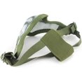 thumbnail image 2 of Máscara Airsoft Master de malla metálica, máscara verde táctica de medio cráneo para protección facial, equipo táctico Cs genuino brillar Electrónica, 2 of 5