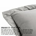 thumbnail image 4 of Super Soft Brushed Microfiber Euro Pillow Shams Set of 2, Machine Washable Square Pillow Cases, 26 x 26 inches, Smoky Gray, 4 of 7