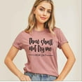 thumbnail image 2 of Blue Box Boutique Inc Mauve "Thou Shall Not Try Me" Motherhood Shirt - XLarge, 2 of 3