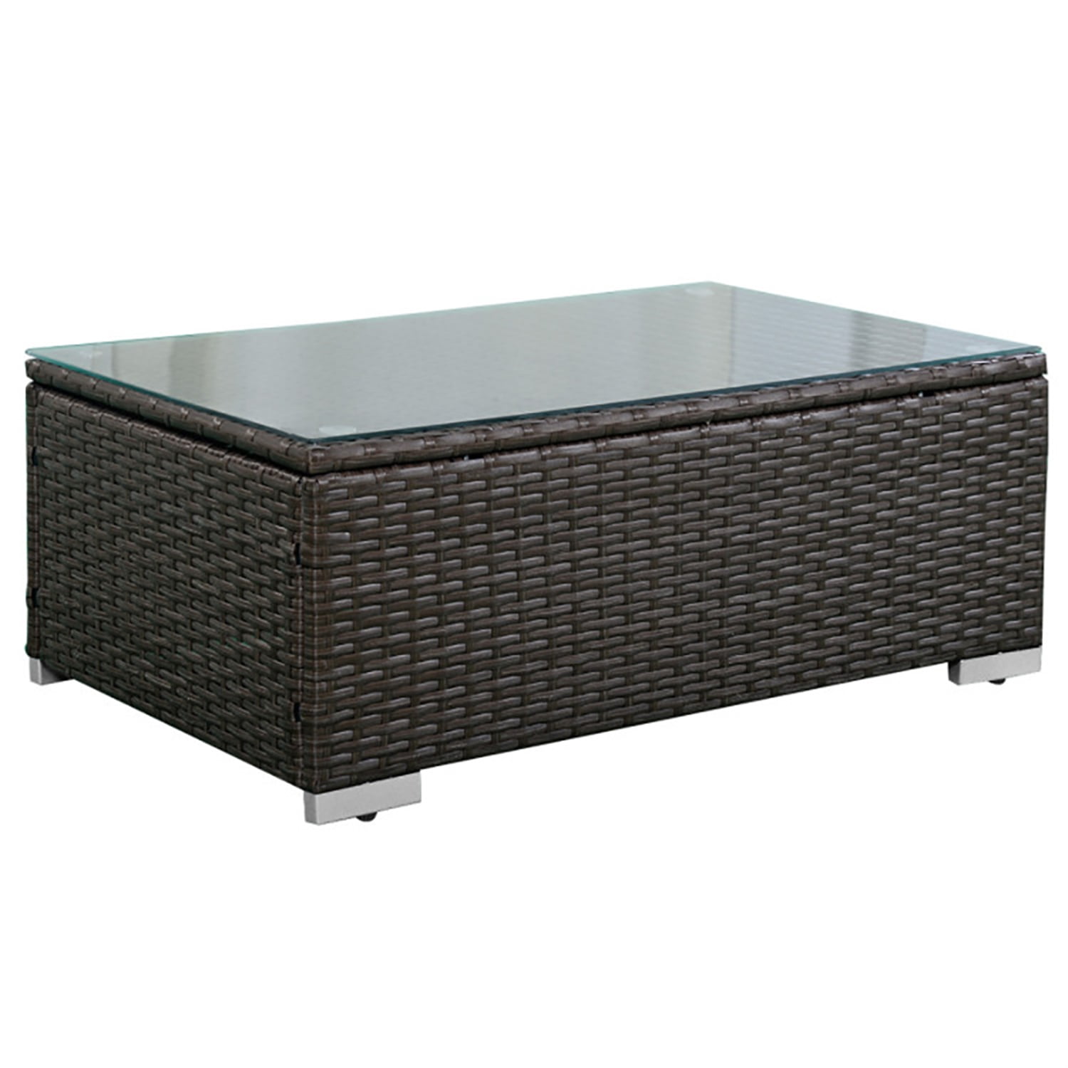 Aimee Lii Patio Furniture Set, 4 Pieces Outdoor Patio Wicker Rattan Cushioned Sofa Aimee Lii Patio Furniture Set, 4 Pieces Outdoor Patio Wicker Rattan Cushioned Sofa