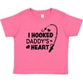 thumbnail image 3 of Inktastic I Hooked Daddy's Heart with Fishing Rod Boys or Girls Baby T-Shirt, 3 of 5
