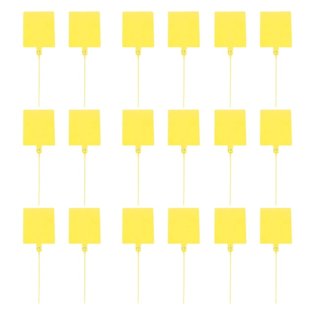 IFANLANDOR 100 Pcs Tag Design Cable Ties for Logistics Express and Power Cords in Workshops