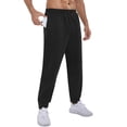 thumbnail image 3 of DENTOYOU 4-Pack Mens Sweatpants with Pockets Gym Joggers - Athletic Pants for Workout Casual black/Navy/Dark Heather Grey/Heather Grey XXL, 3 of 8