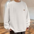 thumbnail image 2 of UVEASISHA Oversized T-Shirts for Men Waffle Knit Casual Crewneck Pullovers Drop Should Long Sleeve Tee Shirts Fall Fashion Workout Shirt Beige 4XL, 2 of 5