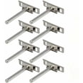thumbnail image 1 of 8Pcs Metal Floating Shelf Brackets Wall Mounted Discreet Shelf Brackets Storage Shelf Support Invisible Floating Shelf Brackets, 1 of 5