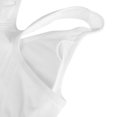 thumbnail image 4 of Women Front Zipper Closure Sport Yoga Bra Push Up Bras Shockproof Fitness Vest Removable Padded Wireless White XXL, 4 of 12