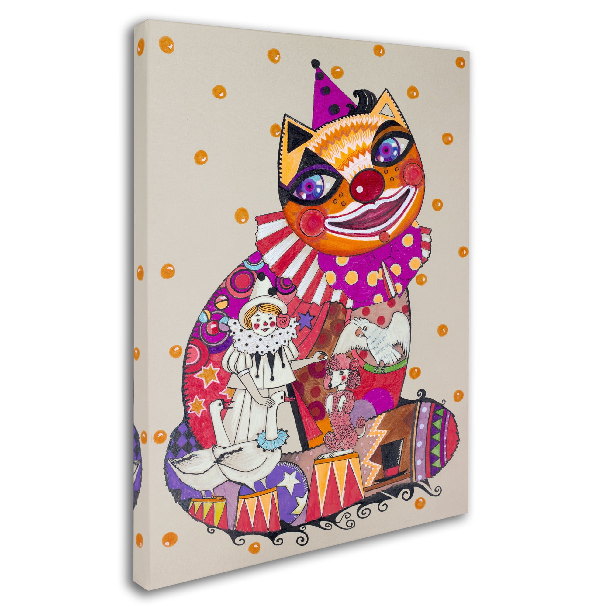 Trademark Fine Art 'Clown 3' Canvas Art by Oxana Ziaka