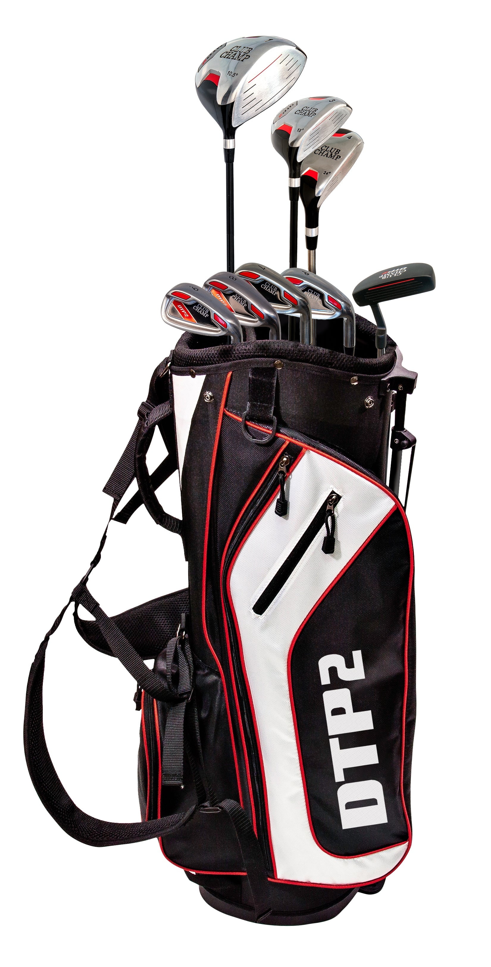 Club Champ DTP Men's 12 Pieces Golf Club Complete Set with Stand Bag, Right  Handed 