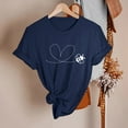 thumbnail image 4 of TSADFHJI Chemises pour Femmes TTG T-Shirt à Manches Courtes Imprimé de Printemps pour Femmes à Col Rond Haut, 4 of 5