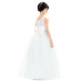 thumbnail image 5 of Ekidsbridal Girl Princess Flower Girl Dress - Illusion Lace Tulle with Bow Sash 331-A (Size: 2-12), 5 of 6