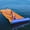 Orange(12 x 6 FT), variant on Digitalstone 12 x 6 FT Floating Water Mat Foam Pad Lake Floats Lily Pad, 3-Layer XPE Water Pad with Storage Straps for Adults Outdoor Water Activities