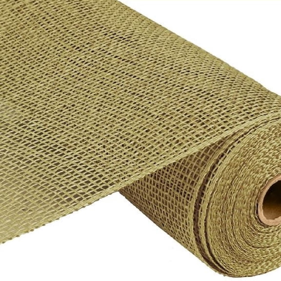 Poly Burlap Deco Mesh, 10" x 10 Yards (Moss Green)