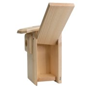 Bird Habitats Open-Top Bluebird House | Predator-Resistant Nest Box with Roof Entry & Wire Guard | 1 Pine, Ventilated, Easy-Clean | Includes Cover/Mealworm Dish | Handmade in USA, 12.5H
