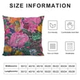thumbnail image 5 of Qinduosi Ethnic Cm Throw Pillow Cover Pink Kantha Printed Pillow Cover Single Piece - (Baby Pink White, 5 of 5