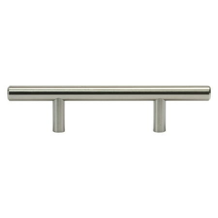 Brushed Nickel 3' Pull - 20 Pack Metal Bar Pull, Brushed Nickel, 3