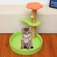 thumbnail image 3 of Cat Scratching Post - Cat Tree with Shelf and Bed Wood Kitten Scratcher Post with Sisal Rope - Shelf and Wood Kitten Scratcher Post for Indoor Cats Small Cats, 3 of 5