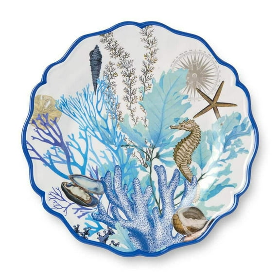 Blue Lagoon Melamine Dinner Plate (Set of 4)