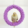 thumbnail image 3 of Parrot Swing Ring Bird Swing Toy Durable Cotton Rope Chewing Toy for Parrots Cockatiels Relieves Boredom Cage Hanging Toy, 3 of 8