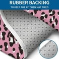 thumbnail image 4 of Pink and Black Of Leopard Print Bathroom Rugs Sets 3 Piece,Toilet Cover Set,Absorbent Non Slip Bathroom Mats Sets with U-Shaped Contour Rug Toilet Rug Set, 4 of 5