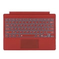 thumbnail image 1 of Bobbi Red 7-Color Backlit Slim Wireless Bluetooth 5.1 Keyboard with Multi-Touch Precision Touchpad, Magnetic Detachable Design for Microsoft Surface Pro 7 Plus/7/6/5/4/3 12.3-inch Tablets,, 1 of 6