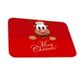 thumbnail image 1 of Felpudo de baño navideño absorbente y suave con decoración navideña para puerta Reno S, 1 of 7