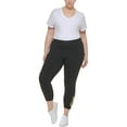thumbnail image 2 of Calvin Klein Womens Plus Knit Logo Leggings, 2 of 2