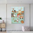 thumbnail image 5 of Lsque Sanrio Pattern Canvas Wall Art – 30x40in Decorative Picture, Contemporary Canvas Print for Home & Office（Vertical）, 5 of 8