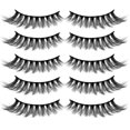 thumbnail image 1 of Curling Black Faux Lashes For Women And Girls Daily Use In 3D Effect With 5 Pair Options, 1 of 4
