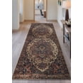 thumbnail image 2 of Bloom Rugs Washable Non-Slip 7 ft Runner - Beige / Terracotta Traditional Oriental Runner for Entryway, Hallway, Bathroom, and Kitchen - Exact size: 2.5' x 7', 2 of 10