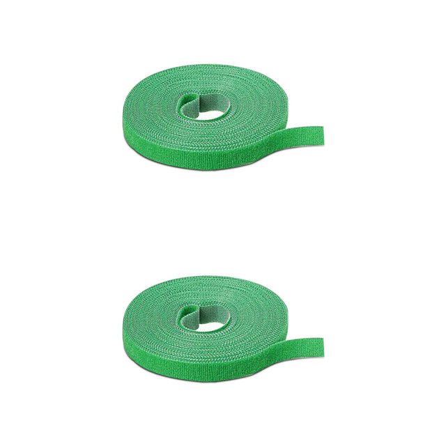Ounissouiy Nylon planta trepadora vides palo lazo árbol cinta ancha rollo postes empuñaduras soporte flor envoltura 125 cm jardín universal Verde 2Conjunto