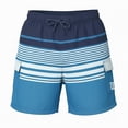 thumbnail image 1 of Traje de Baño Deportivo Wilson para Hombre Tipo Cargo Bolsas Laterales Jareta Ajustable Color Azul Rayas Talla G, 1 of 1