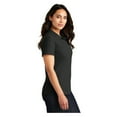 thumbnail image 3 of Port Authority Women's Core Classic Pique Polo Shirt Deep Black 2X-Large, 3 of 3