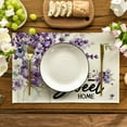 thumbnail image 5 of Smile Purple Lavender Leaves Home Sweet Home Spring Placemats for Summer 12x18 Inch Set of 4, 5 of 8