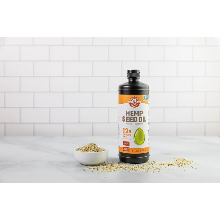 Organic Hemp Oil - Unrefined, Cold-Pressed Hemp Seed Oil - Omega 3, GLA,  SDA (16.9 Fluid Ounces) by Manitoba Harvest Hemp Foods & Oils at the  Vitamin Shoppe