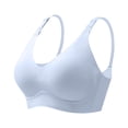 thumbnail image 5 of khonts,Women's Soft Nursing Breastfeeding Bras Breathable Spaghetti Straps Bra Seamless Push up Lift Bralettes Blue M, 5 of 9