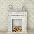 thumbnail image 2 of Chesapeake Rayleigh Grey Floral Damask Wallpaper, 20.5-in by 33-ft, 56.38 sq. ft, 2 of 2