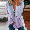 thumbnail image 2 of Yuzhih Sweatshirts for Women Long Sleeve Half Zip Pullover Hoodie Casual Baggy Tops Fall Sweatshirts, 2 of 5