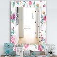 thumbnail image 2 of DESIGN ART Designart 'Pink Blossom 31' Traditional Mirror - Frameless Printed Wall Mirror 23.7 in. wide x 31.5 in. high, 2 of 5
