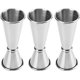 thumbnail image 1 of 3-piece Double Cocktail Fixture - Double Fixture Stainless Steel Rod Measuring Fixture - 0.5 Oz To 2 Oz Fixture - Silver Alcohol Measuring Tool (Silve, 1 of 5