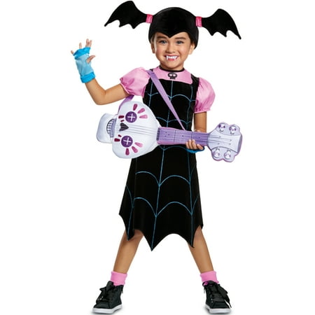 Girls Disney Vampirina Web Dress Classic Fangs And Spookylele Costume