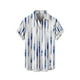 thumbnail image 1 of Camisas Para Hombre XXL Camisa de manga corta con estampado digital 3d de ocio de tendencia de moda de playa de turismo de vacaciones de verano para hombres (Blue, S), 1 of 5