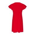 thumbnail image 6 of Summer Saving! Ashirexll Summer Dresses for Women, Midi Dresses for Women, Women Sexy Elegant Solid Color V-Neck Waist Irregular Split Short Ruffle Sleeve Dress, 6 of 7