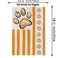 thumbnail image 2 of Fall Garden Flag Dog Paw Stripe Double Sided Vertical Burlap Flag 12.5x18 Inch Autumn Farmhouse Yard Outside Decor, 2 of 5