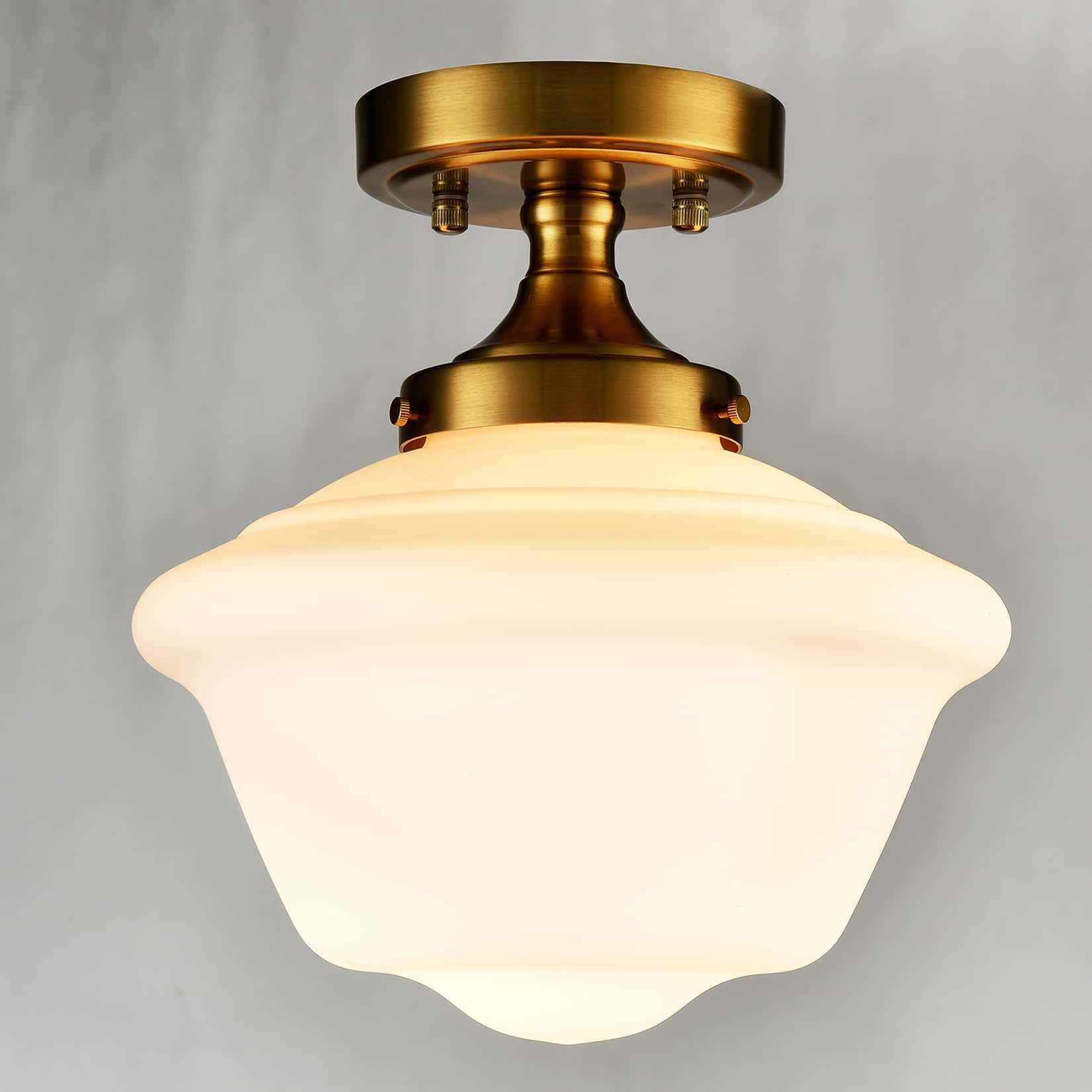 Gold Semi Flush Mount Ceiling Light Modern Schoolhouse Ceiling Light Fixture