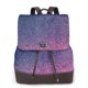 thumbnail image 1 of Disketp Violet Glitter Mochila de Cuero para Mujer, Bolso de Espalda Antirrobo con Estilo para Viaje, Trabajo y Uso Diario, 1 of 4