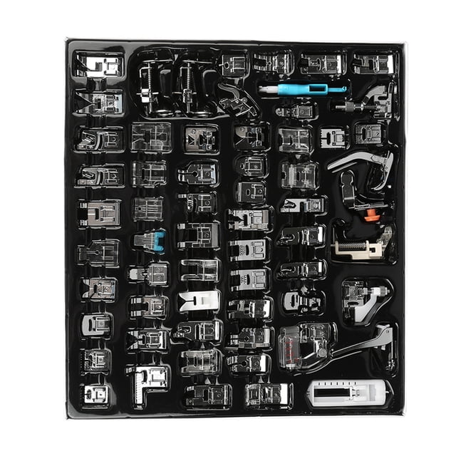 JUEGO DE ACCESORIOS para Prensatelas, piezas multifunciales para mácinas de coser domísticas, 62 UDS., Paradas Las Necesidades de Costura