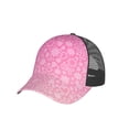 thumbnail image 6 of Lsque Breast Cancer Pink Ribbons Awareness Printed Trucker Hat - Baseball Cap for Men Women - Breathable Mesh Side, Adjustable Fit - for Casual Wear, 6 of 7