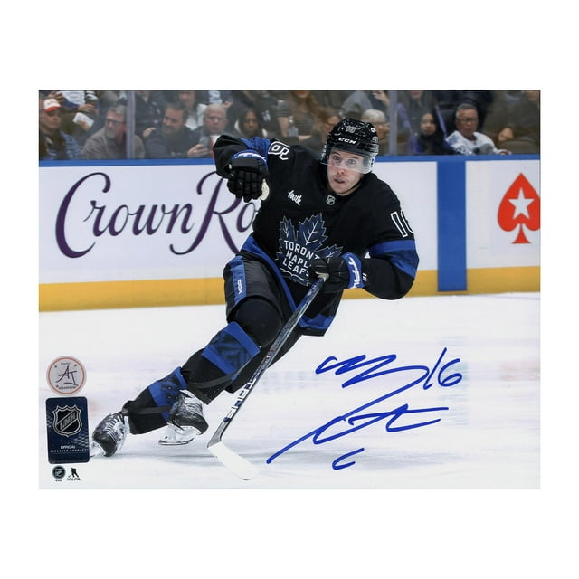 Mitch Marner Feuille d'Érable de Toronto Signée Maison Drew Photo 8x10